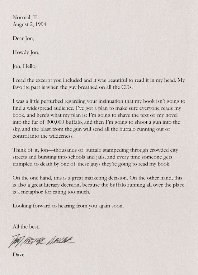 Illustration for article titled Amazing: Check Out These Letters Between Jonathan Franzen And David Foster Wallace